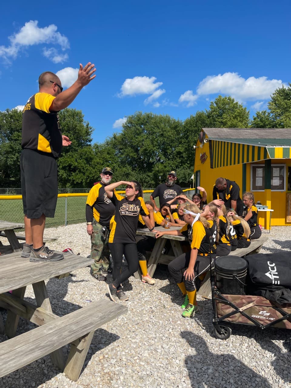 Mt. Vernon Elite game action, July 17, 2025